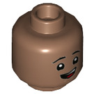 LEGO Lee Jordan Minifigure Hlava (Zapuštěný masivní čep) (3626 / 95300)