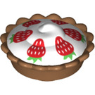 LEGO Medium Dark Flesh Cream Pie s Strawberries (12163 / 32800)