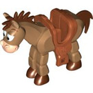 LEGO Kůň s Brown Vlasy a Saddle (88007)