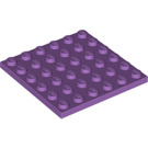 LEGO Medium Lavender Deska 6 x 6 (3958)