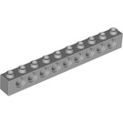 LEGO Medium Stone Gray Kostka 1 x 10 s dírami (2730)