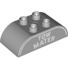 LEGO Duplo Kostka 2 x 4 s Zakřivený Sides s "Tow Mater" (68477 / 98223)