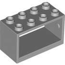 LEGO Medium Stone Gray Hadička Reel 2 x 4 x 2 Držák (4209)