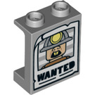 LEGO Panel 1 x 2 x 2 s Wanted Poster s bočními podpěrami, dutými cvočky (6268 / 38138)