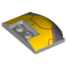 LEGO Klín 3 x 4 x 0.7 s Recess s Yellow Zyclops Armor (93330 / 104183)
