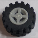 LEGO Wheel Rim Ø8 x 6.4 without Side Notch with Tire Ø15 X 6mm with Offset Tread Band Around Center of Tread (4624)