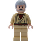 LEGO Obi-Wan Kenobi (Old) s Bílá Pupils Minifigurka