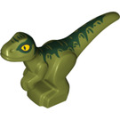 LEGO Dítě Raptor s Green Dekorace a Yellow eyes (37829 / 65440)