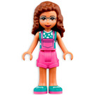 LEGO Olivia - Dark Růžová Kombinézy Minifigurka