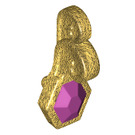 LEGO Pearl Gold Turban Kolík s Purple Jewel (17648 / 99593)