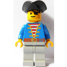 LEGO Pirát s Blue Bunda a Trojúhelníkový Čepice a Eyepatch Minifigurka