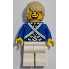 LEGO Piráti Chess Bluecoat Voják s Široký Smile a Tan Rozcuchaný Vlasy Minifigurka