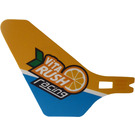 LEGO Plastický ocasní plocha (Fin) for Flying Helicopter s 'ViTA RUSH racing' a Orange (69846)