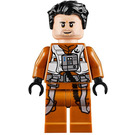 LEGO Poe Dameron s Tmavě oranžová Jumpsuit, Bílá Vesta a Straps Minifigurka