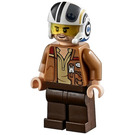 LEGO Poe Dameron s Medium Dark Tělová Bunda a Helma Minifigurka