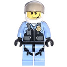 LEGO Policie Helikoptéra Pilot v Uniform s Safety Straps Minifigurka