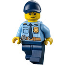 LEGO Policejní důstojník (Strniště, Dark Modrá Víčko) Minifigurka