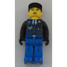 LEGO Policeman s Black Jacket a Black Víčko Minifigurka