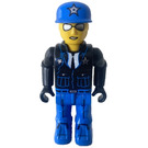 LEGO Policista s Modrá Víčko s stříbrný Hvězda Minifigurka