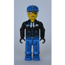 LEGO Policista s Blue Víčko s stříbrný Hvězda Minifigurka