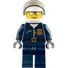 LEGO Policeman with Glasses and White Helmet Minifigure