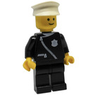 LEGO Policeman s Zipper a White Čepice Minifigurka