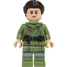 LEGO Princezna Leia s Olive Zelená Endor Výstroj a Vlasy Minifigurka