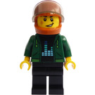 LEGO Private Investigator Piet Püthon s Dark Orange Helma Minifigurka