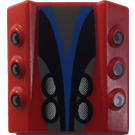 LEGO Kostka 2 x 2 s Flanges a Pistons s Pistons na stříbrný / Black / Modrá (30603)