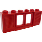 LEGO Classic Okno 1 x 6 x 2 s Shutters (Starý typ) Prodloužený okraj se sklem