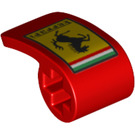 LEGO Zakřivený Panel 2 x 1 x 1 s Ferrari logo (78697 / 89679)