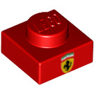 LEGO Deska 1 x 1 s Ferrari logo (3024 / 49115)