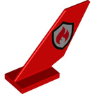 LEGO Kyvadlová doprava ocasní plocha 2 x 6 x 4 s oheň Badge logo (6239)