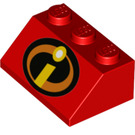 LEGO Sklon 2 x 3 (45°) s Incredibles I logo (3038 / 38135)