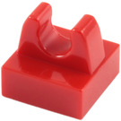 LEGO Tile 1 x 1 with Clip (Žádný řez uprostřed) (2555 / 12825)