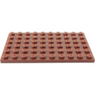 LEGO Reddish Brown Deska 6 x 10 (3033)