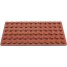 LEGO Reddish Brown Deska 6 x 12 (3028)