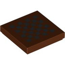 LEGO Dlaždice 2 x 2 s Black pixel squares s Groove (3068)