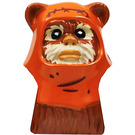 LEGO Wicket Ewok Hlava s Barva opálení Tvář a Wrinkled Kapuce (103557)