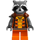 LEGO Raketa Raccoon s Šedá Srst a oranžová Oblek Minifigurka