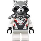 LEGO Raketa Raccoon s Šedá Srst a Bílá Jumpsuit Minifigurka