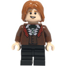 LEGO Ron Weasley s Reddish Hnědá Bunda a Ruffle Košile Minifigurka