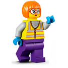 LEGO Sanitation Worker Shirley Keeper s Vibrant Žlutá Vesta Minifigurka