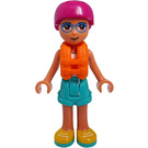 LEGO Sebastian - oranžová Záchranná vesta Minifigurka