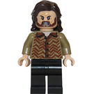 LEGO Sirius Černá s Tmavě žlutohnědá Košile Minifigurka