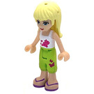 LEGO Stephanie s Bílá a Růžová Hvězda Horní Minifigurka