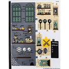 LEGO Sticker Sheet for Set 76397 (91704)