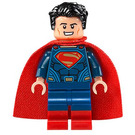 LEGO Superman s Dark Modrá Oblek a Rozcuchané vlasy s Červená Boots Minifigurka