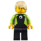 LEGO Surfař s Limetková Wetsuit Minifigurka