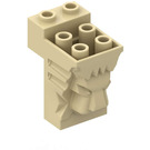 LEGO Kostka 2 x 3 x 3 s Lion's Hlava Carving a výřezem (30274 / 69234)